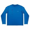 Ergodyne Chill-Its 6689 Cooling Long Sleeve Sun Shirt with UV Protection, 3X-Large, Blue 12157
